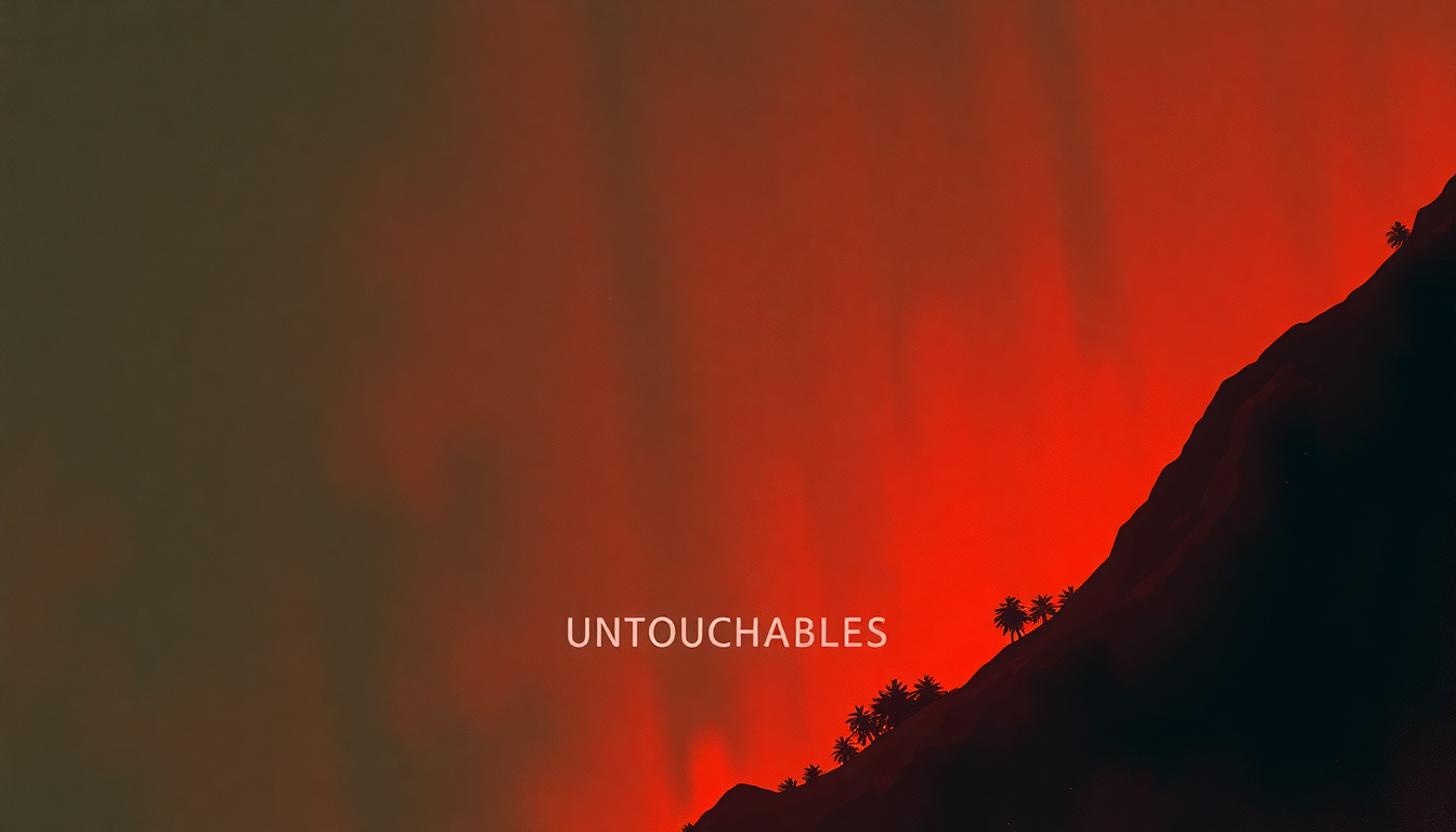 Fan-driven abstract illustration evoking the emotional arc of The Untouchables by Ennio Morricone