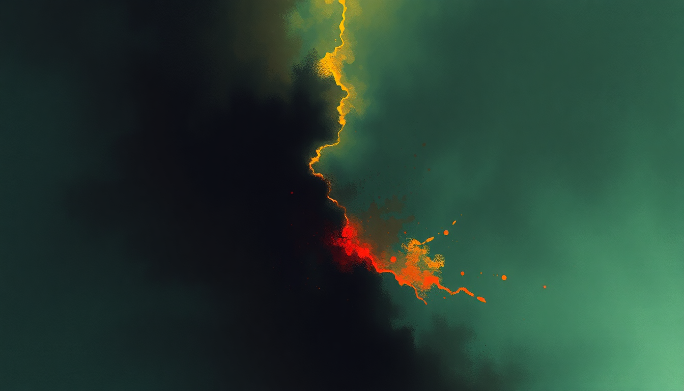 Fan-driven abstract illustration evoking the emotional arc of The Victor by Dick Dale