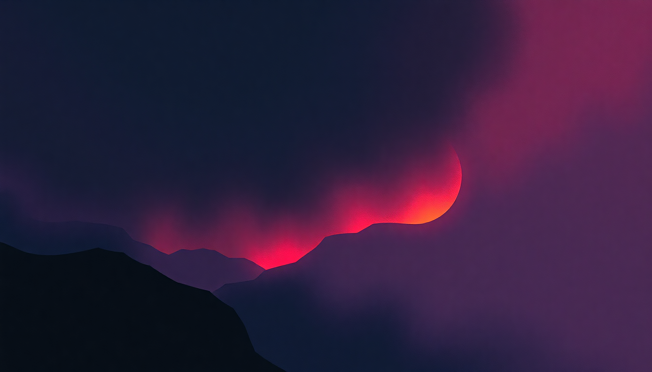 Fan-driven abstract illustration evoking the emotional arc of The Voice by Ultravox