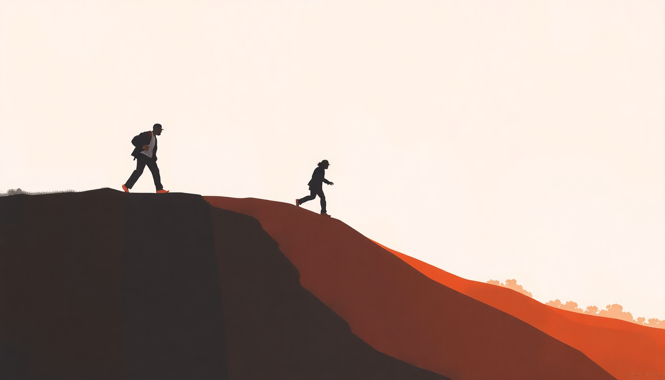 Fan-driven abstract illustration evoking the emotional arc of The Way You Move by Outkast