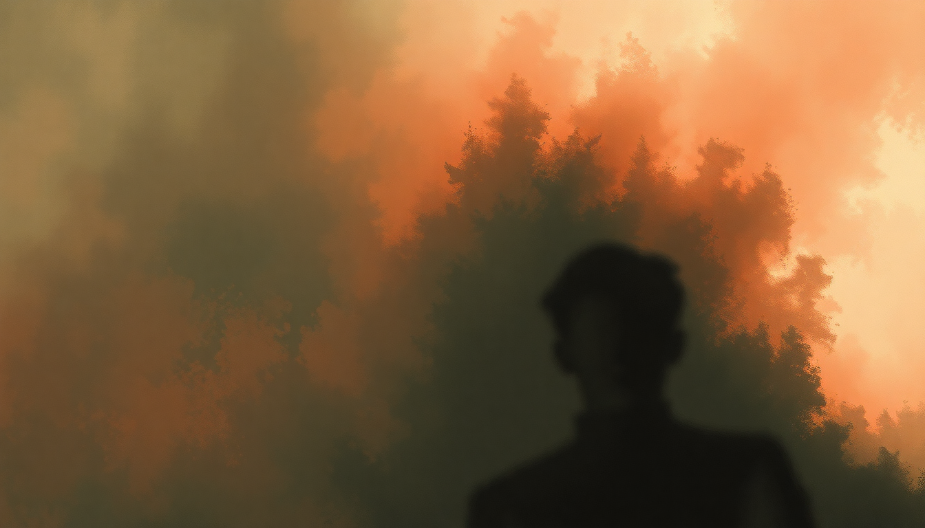 Fan-driven abstract illustration evoking the emotional arc of Their Law by Prodigy