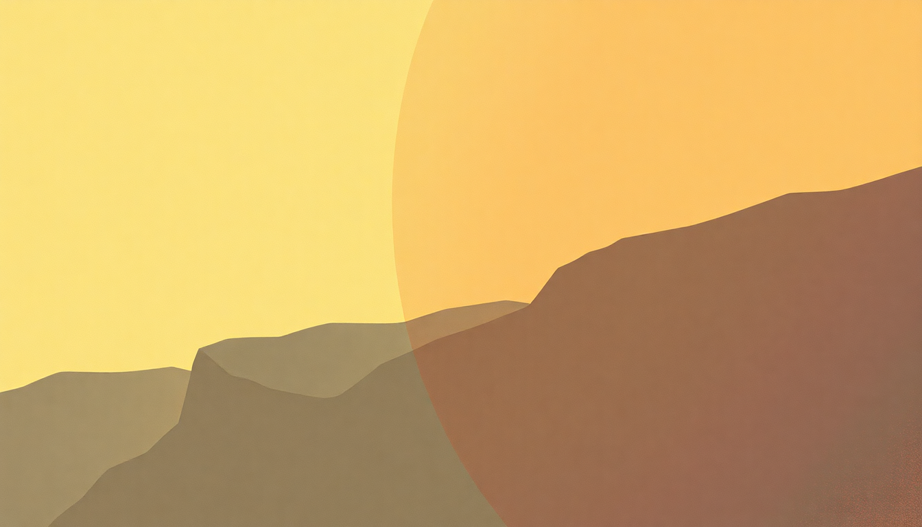 Fan-driven abstract illustration evoking the emotional arc of Theme from Shaft by Isaac Hayes