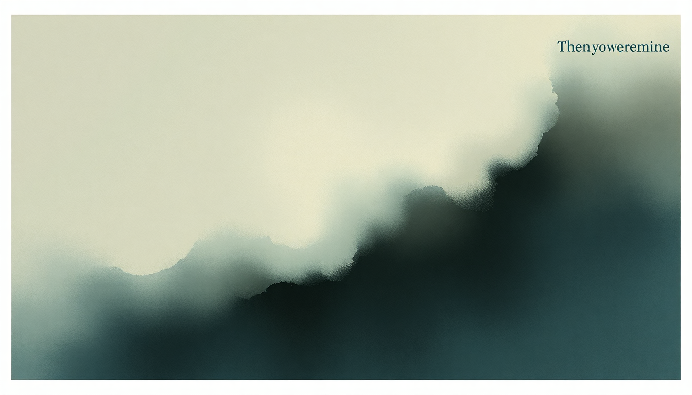 Fan-driven abstract illustration evoking the emotional arc of Thenyouweremine by Musiq Soulchild