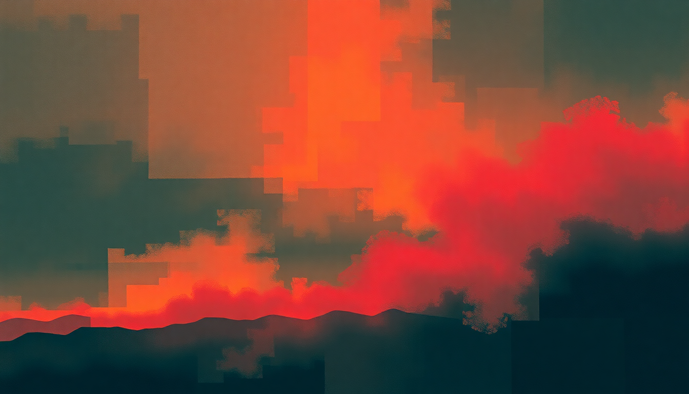 Fan-driven abstract illustration evoking the emotional arc of There Must Be a Better World Somewhere by B.B. King