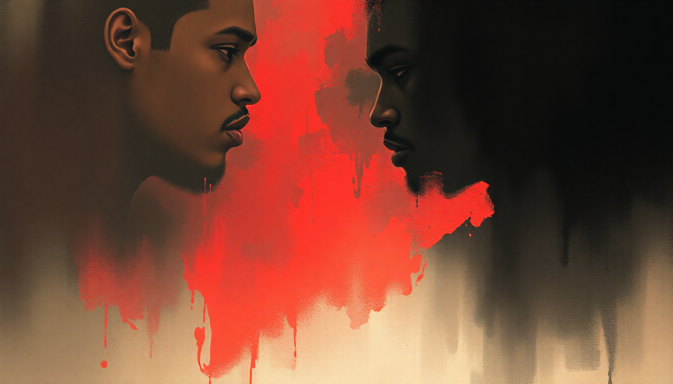 Fan-driven abstract illustration evoking the emotional arc of They Still Ain't Ready by Ice Cube
