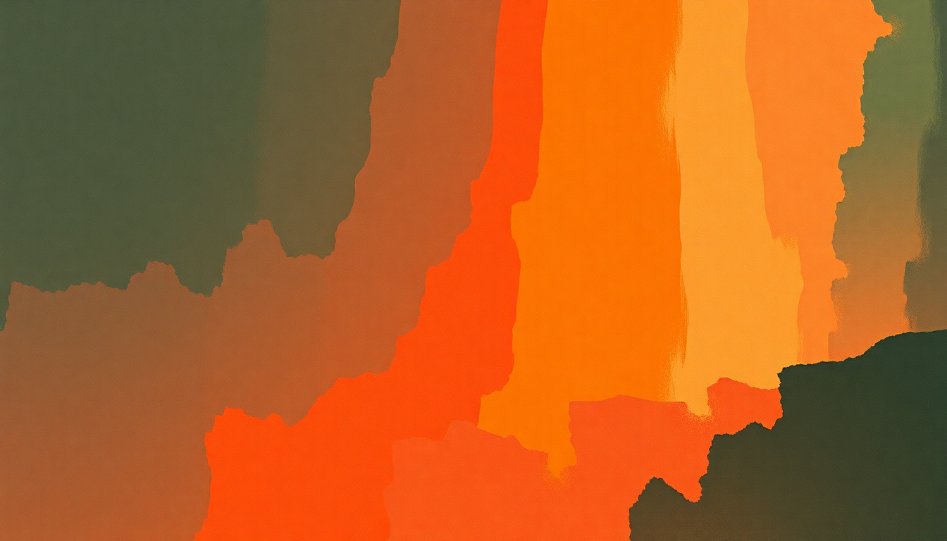 Fan-driven abstract illustration evoking the emotional arc of Things It Would Have Been Helpful to Know Before the Revolution by Father John Misty