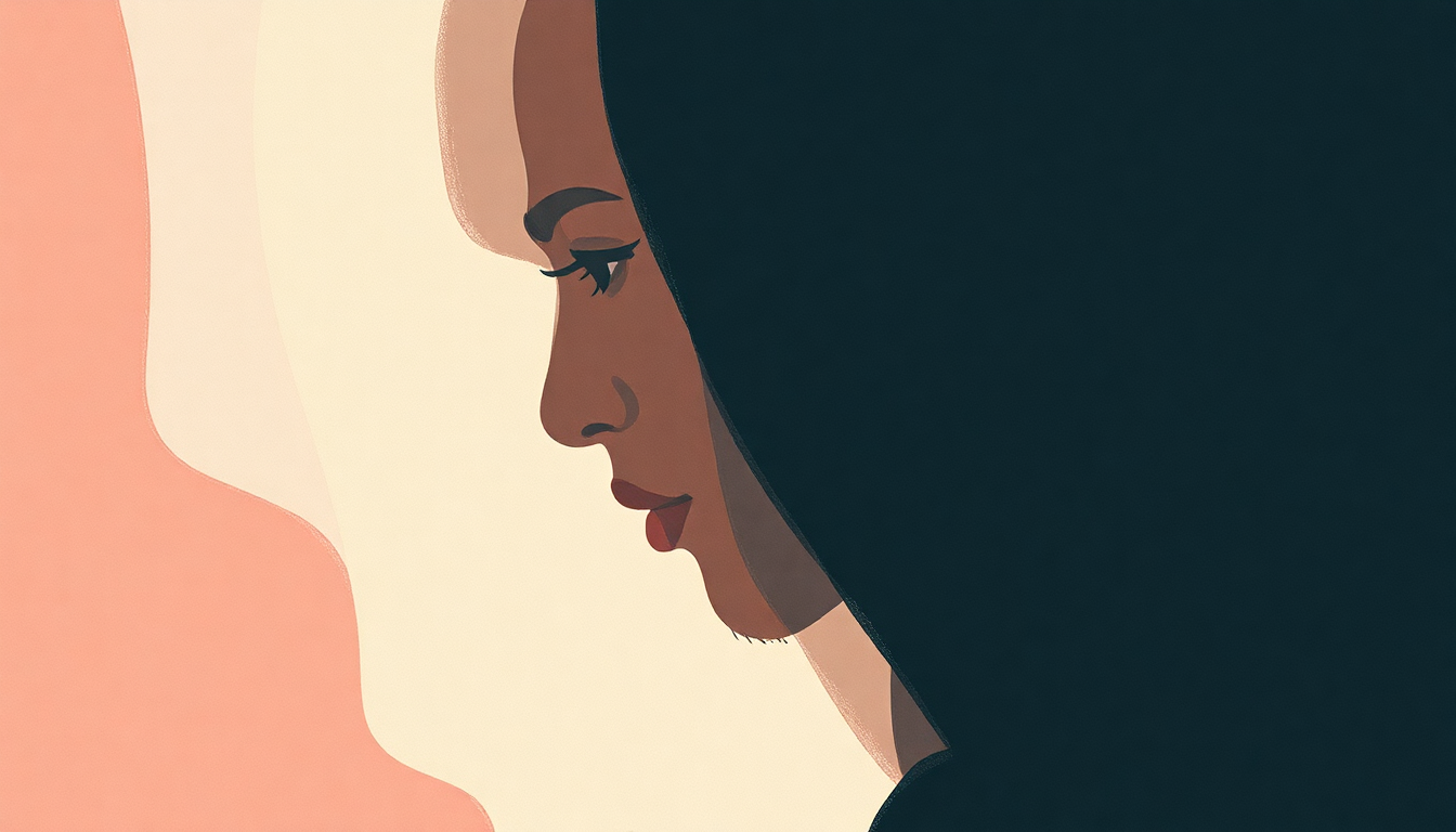 Fan-driven abstract illustration evoking the emotional arc of Thinkin Bout You by Frank Ocean