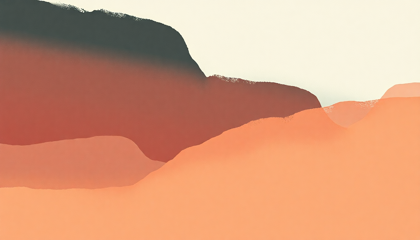Fan-driven abstract illustration evoking the emotional arc of Thinning by Snail Mail