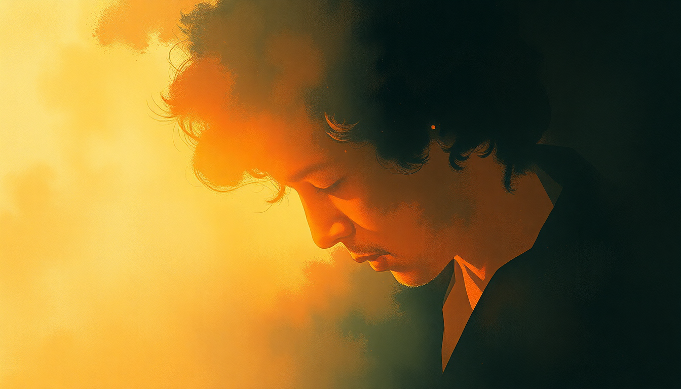 Fan-driven abstract illustration evoking the emotional arc of Third Stone from the Sun by Jimi Hendrix