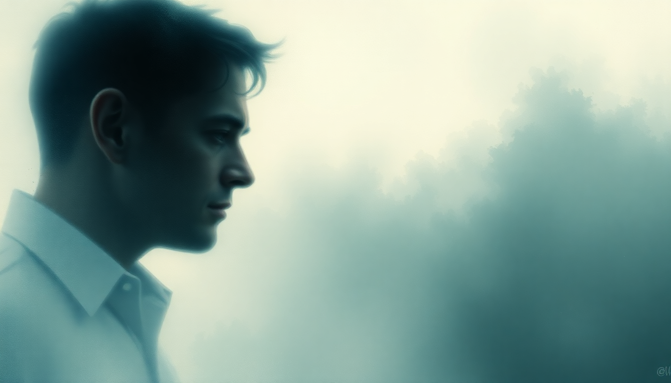 Fan-driven abstract illustration evoking the emotional arc of Thirteen by Johnny Cash