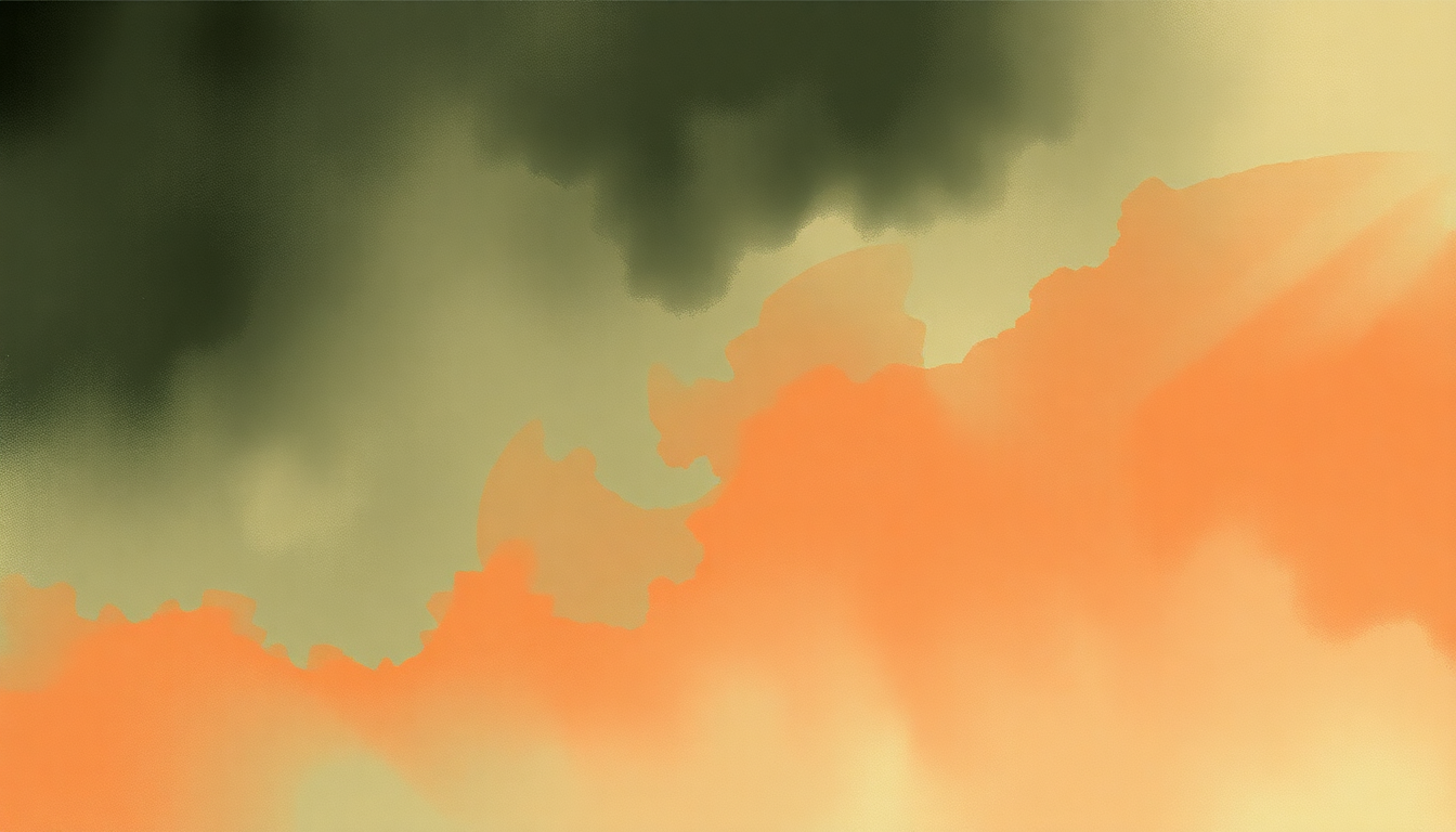Fan-driven abstract illustration evoking the emotional arc of This Is Love by PJ Harvey