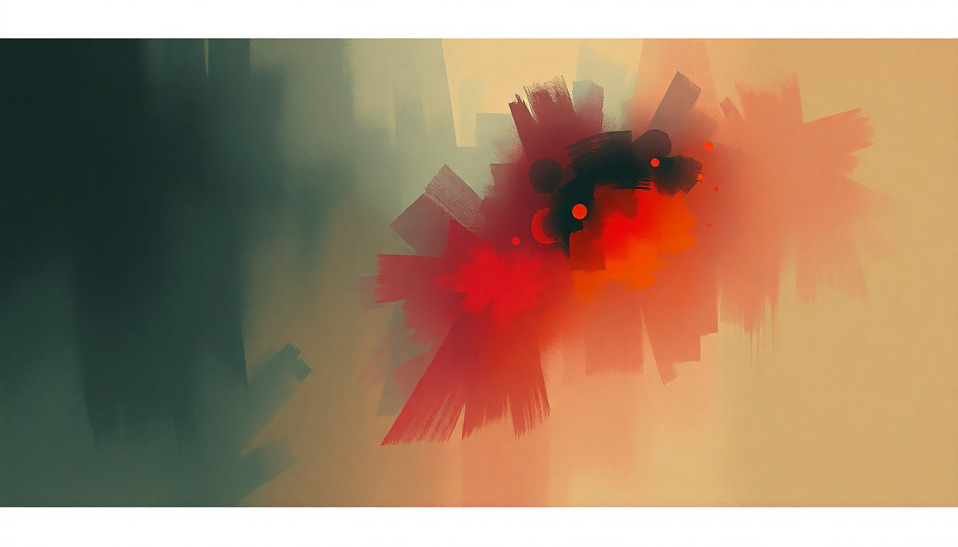 Fan-driven abstract illustration evoking the emotional arc of This Is Not America by David Bowie