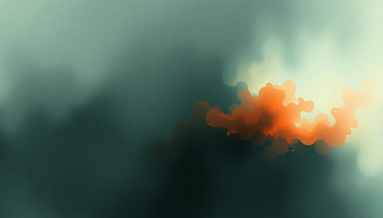 Fan-driven abstract illustration evoking the emotional arc of Threads by Portishead