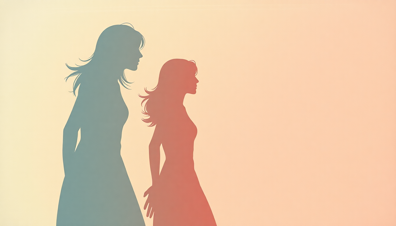 Fan-driven abstract illustration evoking the emotional arc of Three Girl Rhumba by Wire