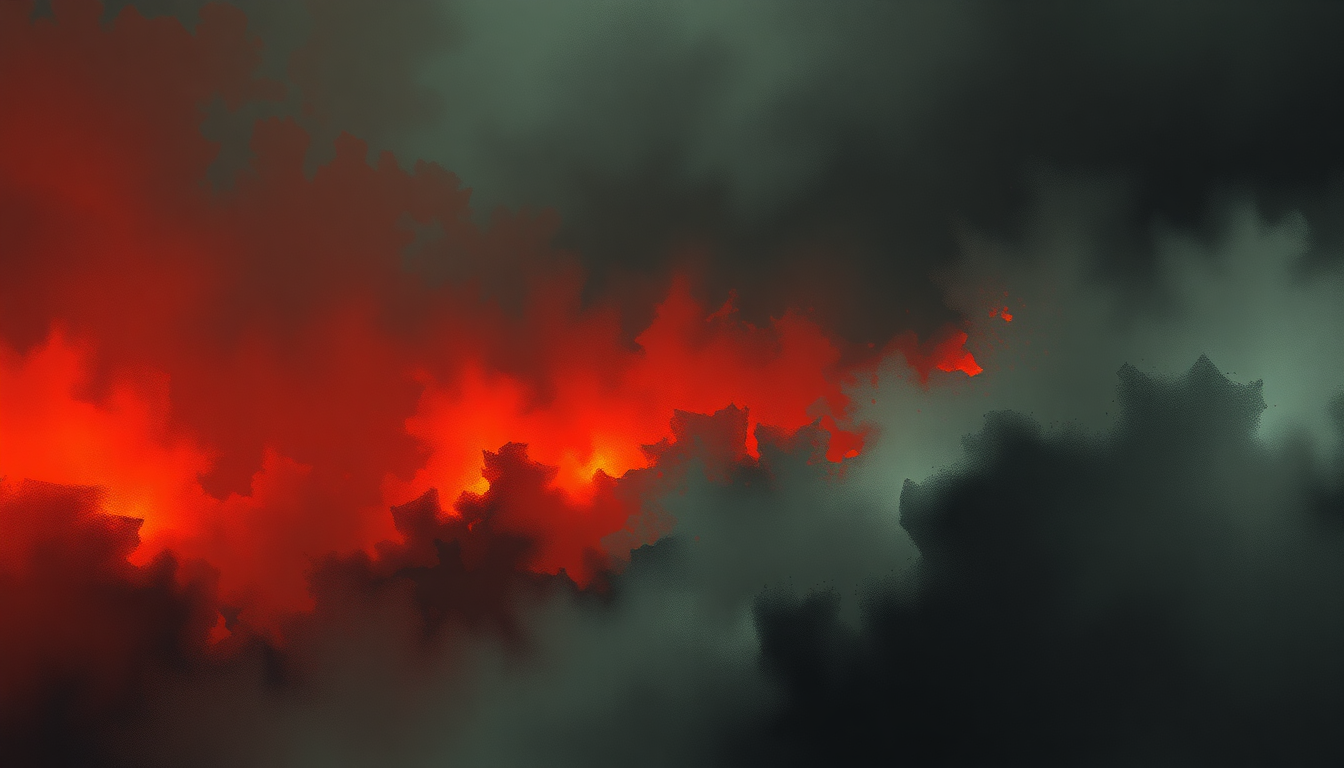 Fan-driven abstract illustration evoking the emotional arc of Threshold by Slayer
