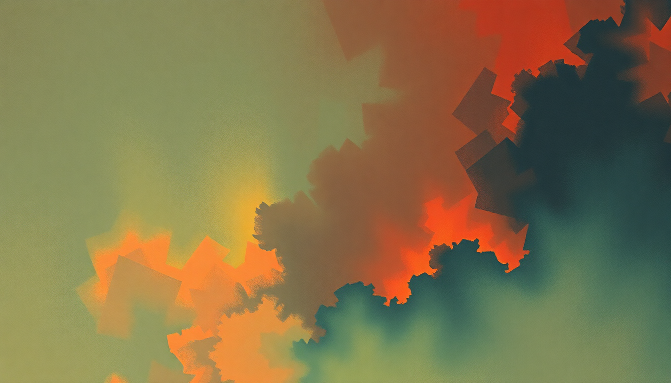 Fan-driven abstract illustration evoking the emotional arc of The Thrill of It All by Black Sabbath