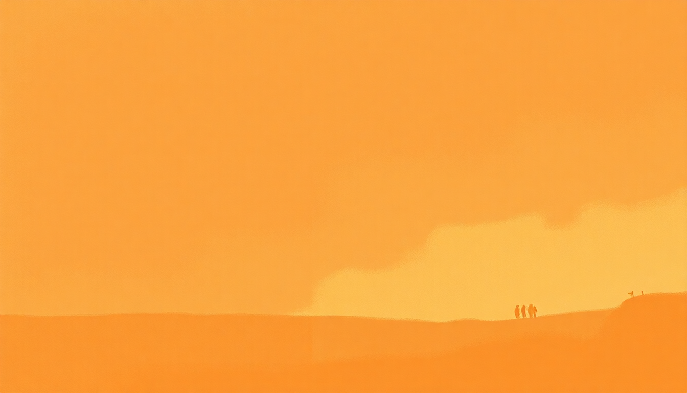 Fan-driven abstract illustration evoking the emotional arc of Thumbin a Ride by The Coasters