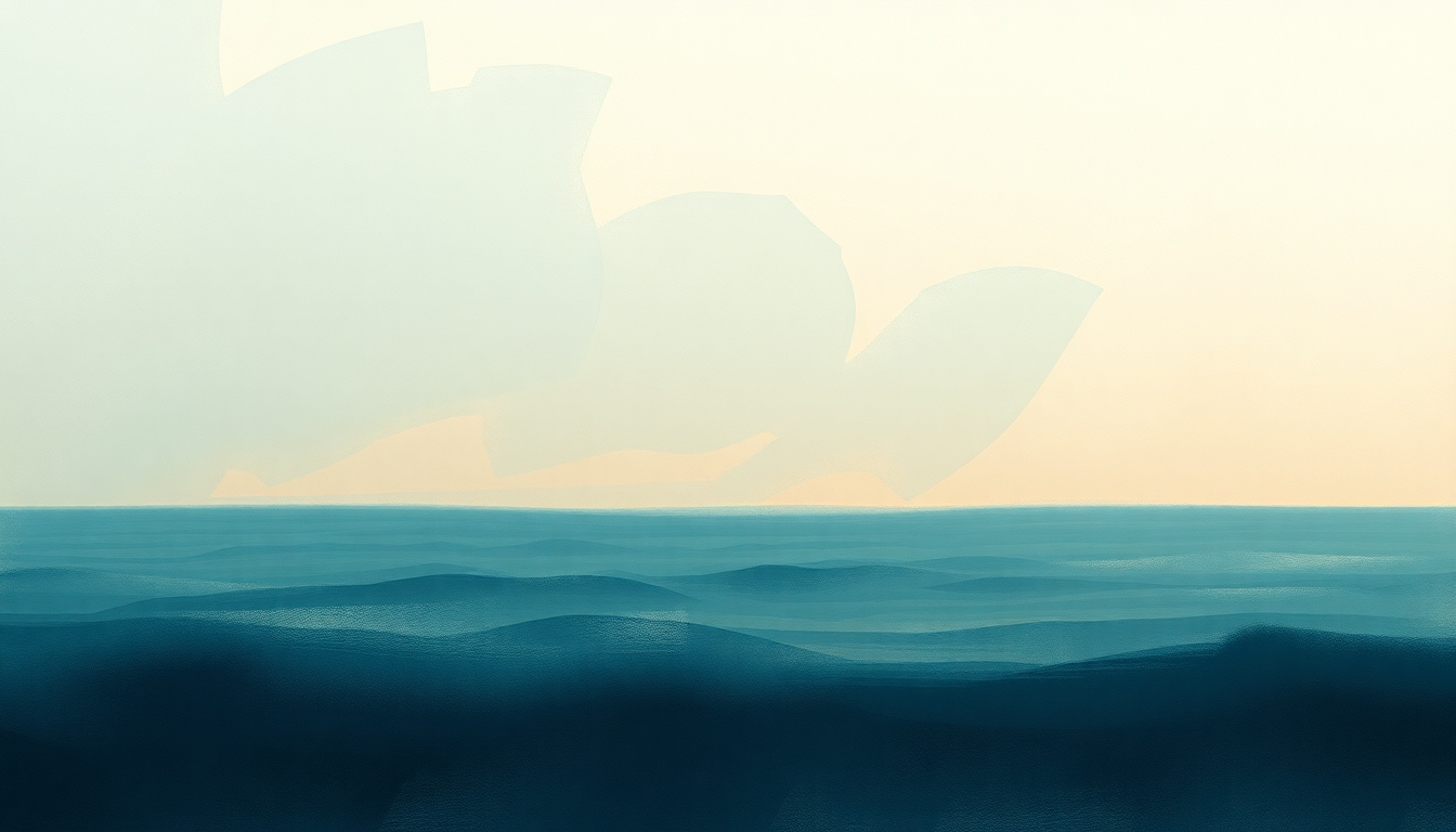 Fan-driven abstract illustration evoking the emotional arc of Tides by Ed Sheeran