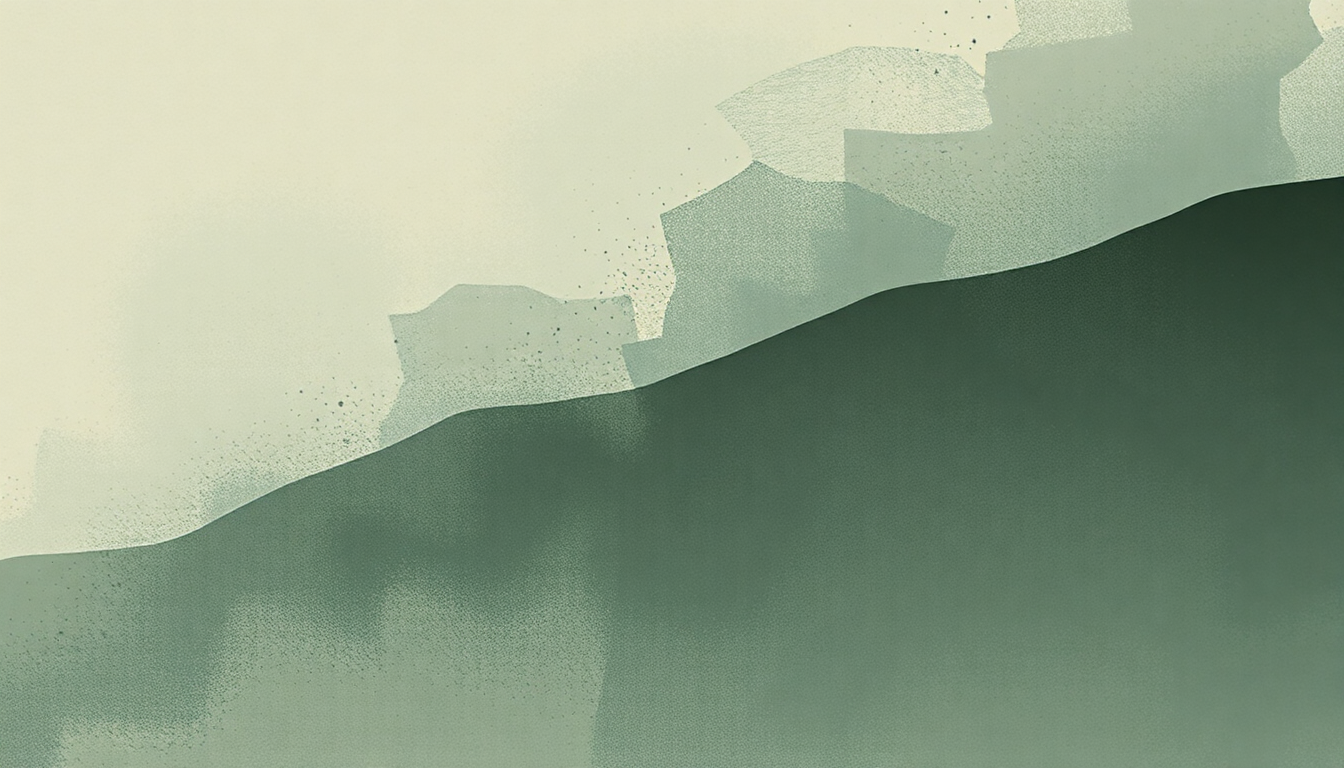 Fan-driven abstract illustration evoking the emotional arc of Time, As a Symptom by Joanna Newsom