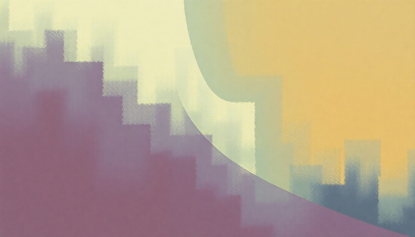 Fan-driven abstract illustration evoking the emotional arc of Time Trap by Built to Spill