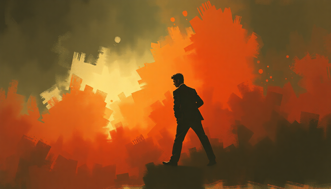Fan-driven abstract illustration evoking the emotional arc of Tito on the Move by Tito Puente
