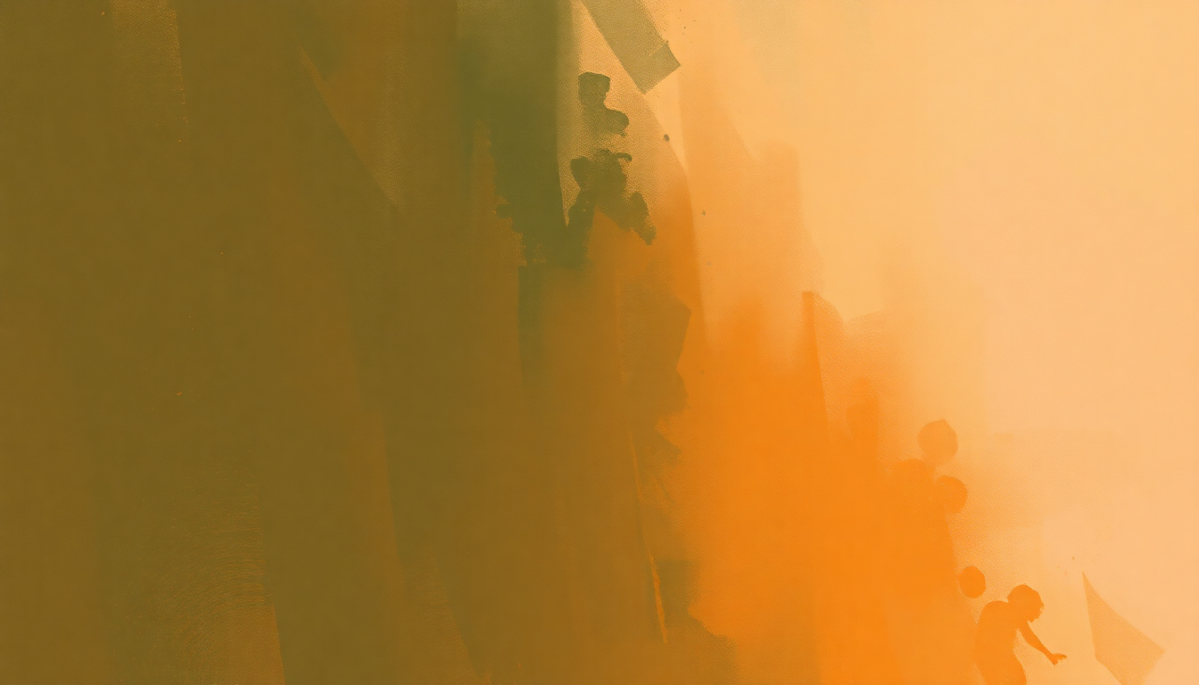 Fan-driven abstract illustration evoking the emotional arc of Tito's Song by Tito Puente