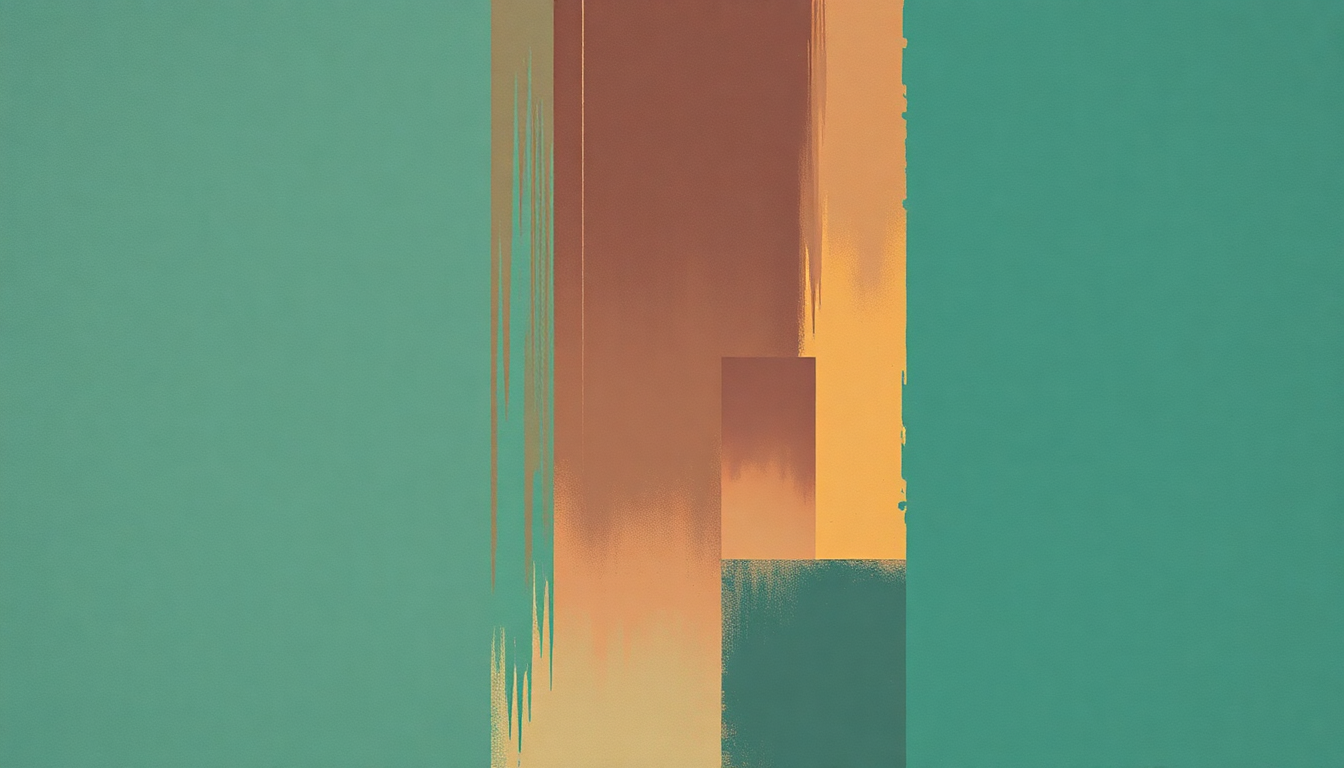 Fan-driven abstract illustration evoking the emotional arc of To Cure a Weakling Child by Aphex Twin