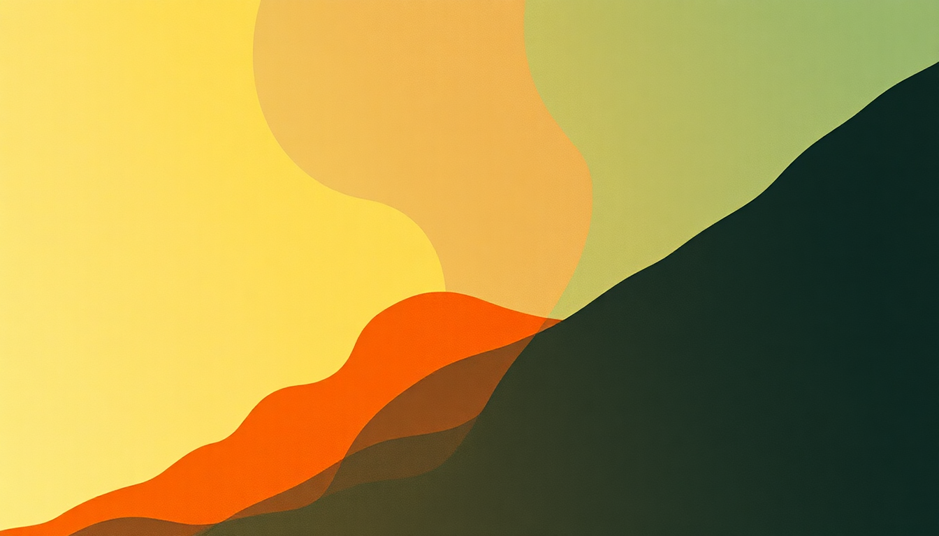 Fan-driven abstract illustration evoking the emotional arc of Toll by Kevin Morby