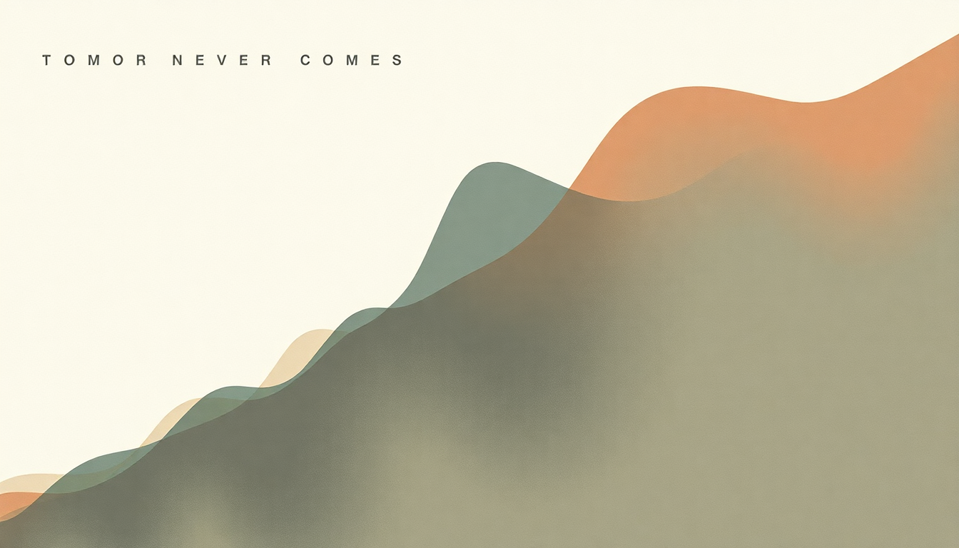 Fan-driven abstract illustration evoking the emotional arc of Tomorrow Never Comes by Tame Impala