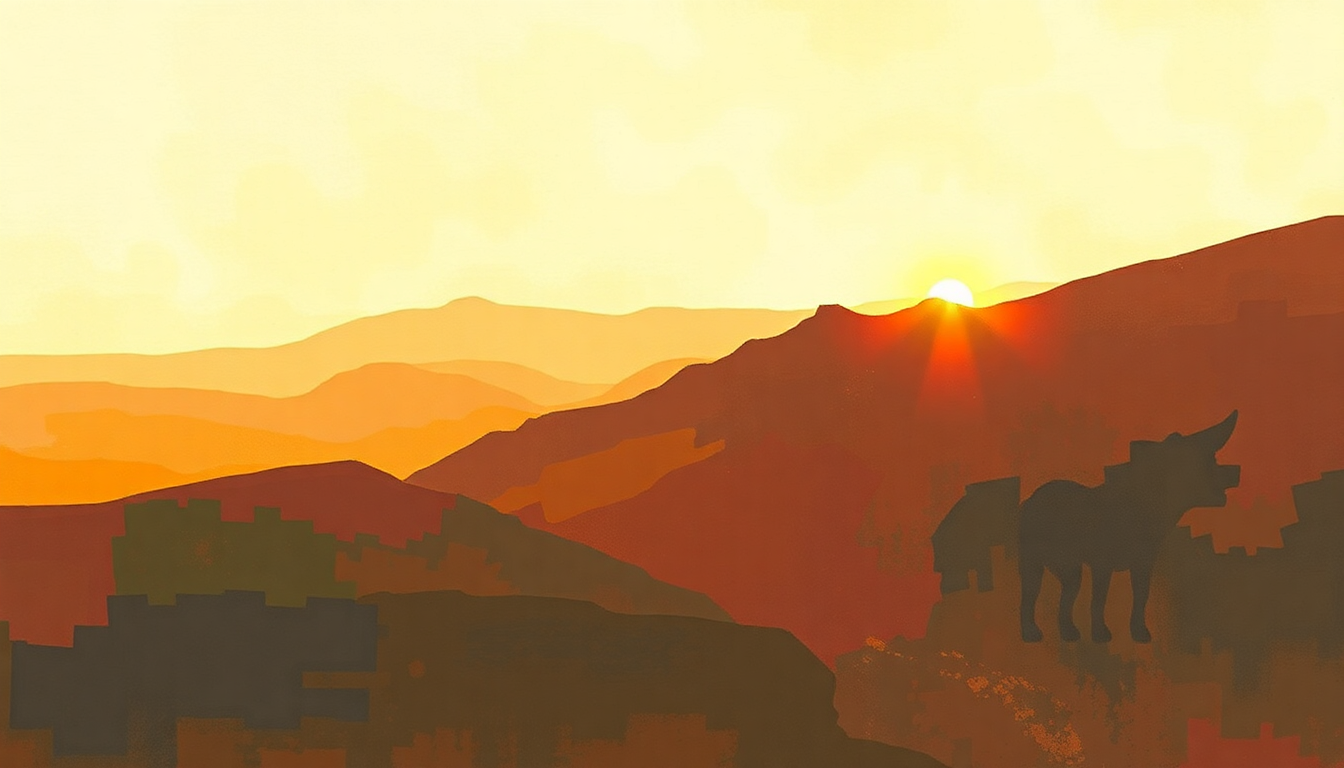 Fan-driven abstract illustration evoking the emotional arc of Tomorrow's Dream by Black Sabbath