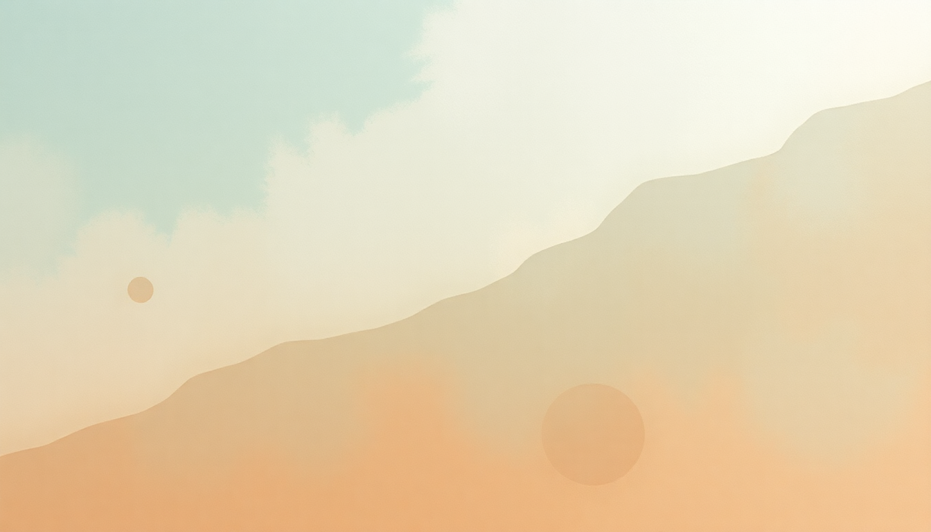 Fan-driven abstract illustration evoking the emotional arc of Tomorrow's Song by Olafur Arnalds