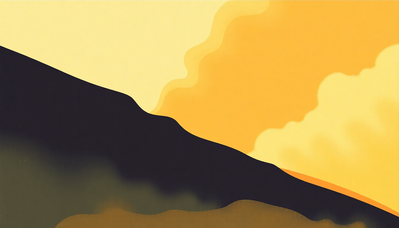 Fan-driven abstract illustration evoking the emotional arc of Too High by Stevie Wonder