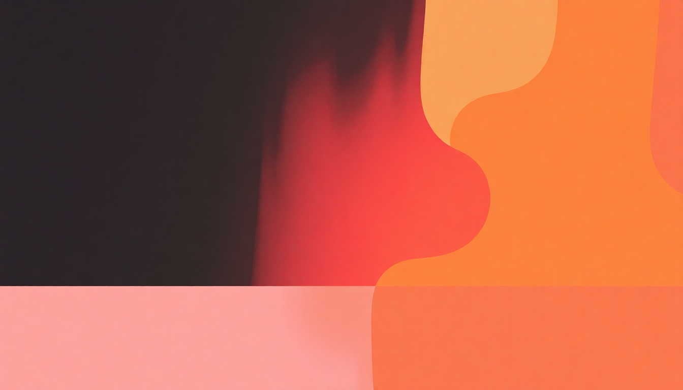 Fan-driven abstract illustration evoking the emotional arc of Totally Nude by Talking Heads