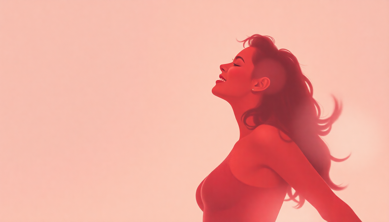 Fan-driven abstract illustration evoking the emotional arc of Touch My Body by Mariah Carey