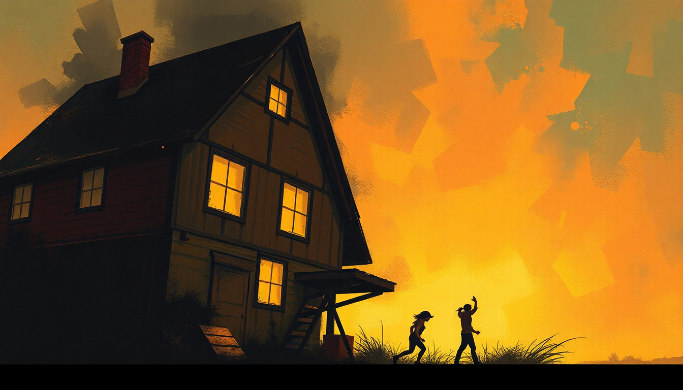 Fan-driven abstract illustration evoking the emotional arc of Toys in the Attic by Aerosmith