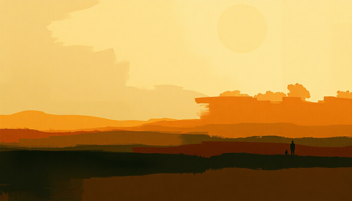 Fan-driven abstract illustration evoking the emotional arc of Tracks of My Tears by Smokey Robinson