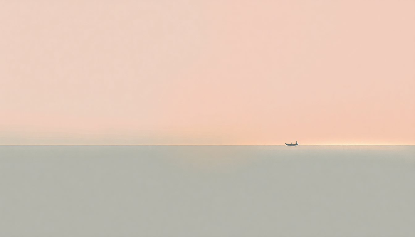 Fan-driven abstract illustration evoking the emotional arc of Transits by Bonobo