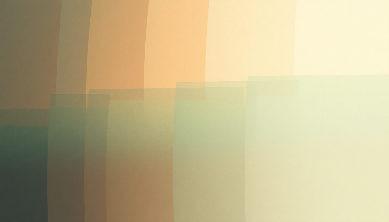 Fan-driven abstract illustration evoking the emotional arc of Translucent Carriages by Rachel's