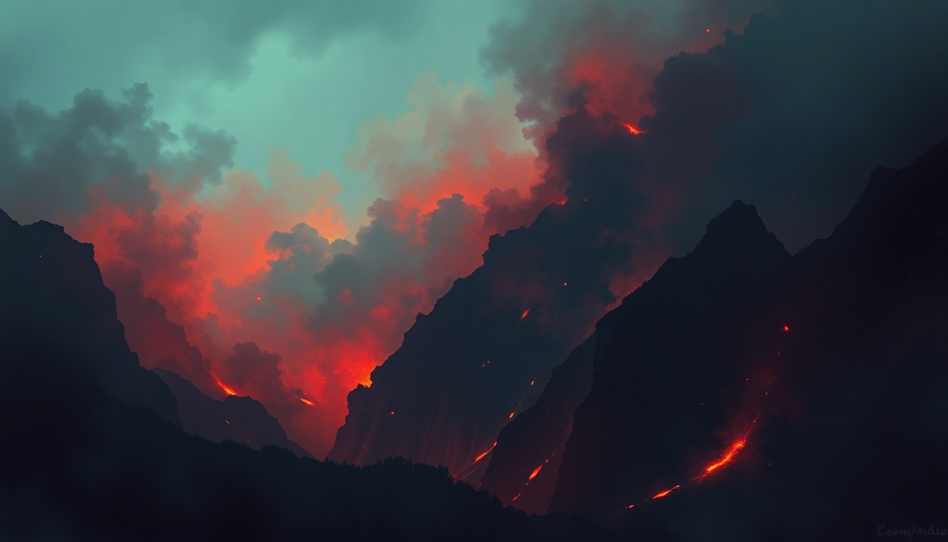 Fan-driven abstract illustration evoking the emotional arc of Transylvania by Iron Maiden