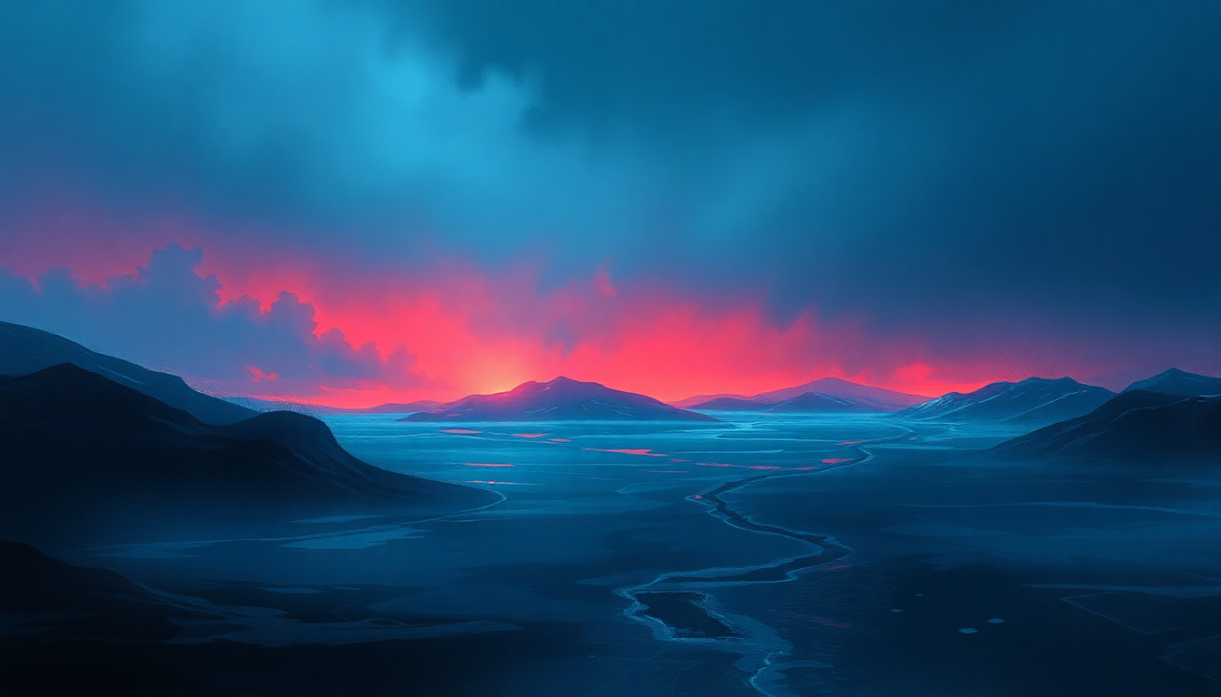 Fan-driven abstract illustration evoking the emotional arc of Trapped Under Ice by Metallica