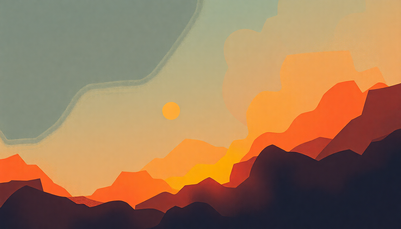 Fan-driven abstract illustration evoking the emotional arc of Treasure by Bruno Mars