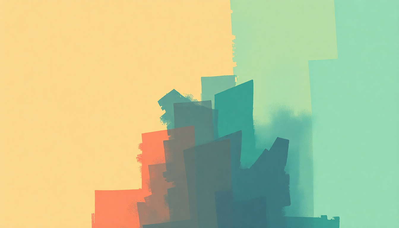 Fan-driven abstract illustration evoking the emotional arc of Tribulations by LCD Soundsystem