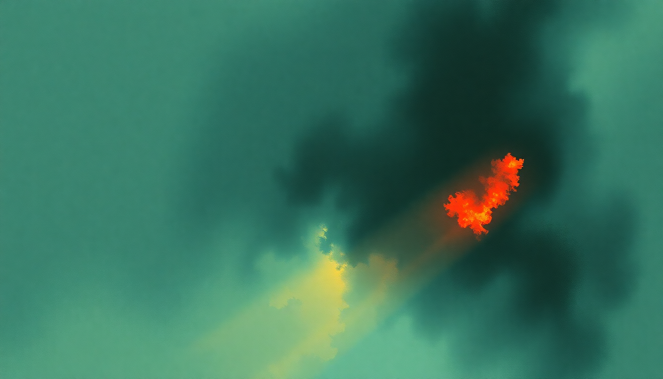 Fan-driven abstract illustration evoking the emotional arc of Trippin On a Hole in a Paper Heart by Stone Temple Pilots