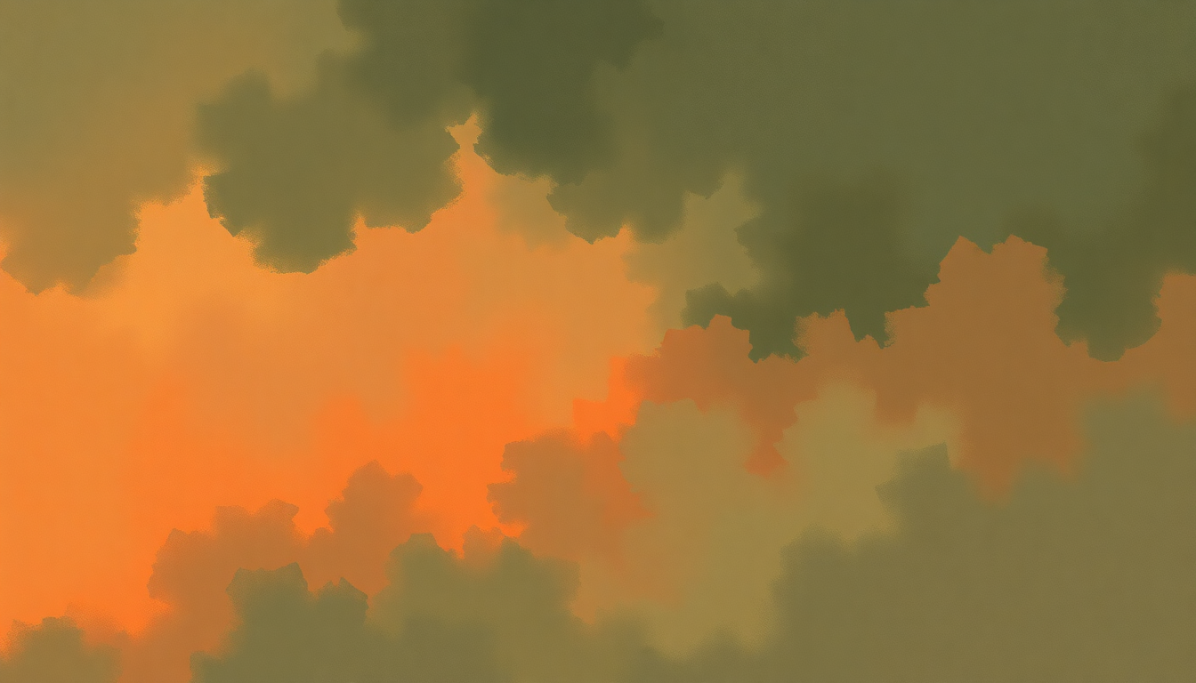 Fan-driven abstract illustration evoking the emotional arc of Triumphal March by Giuseppe Verdi