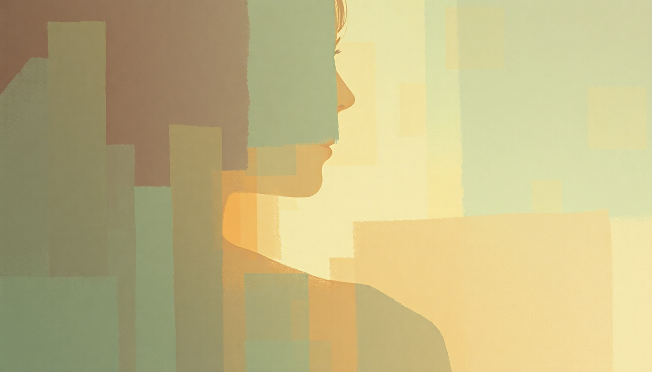 Fan-driven abstract illustration evoking the emotional arc of Trouble Child by Joni Mitchell