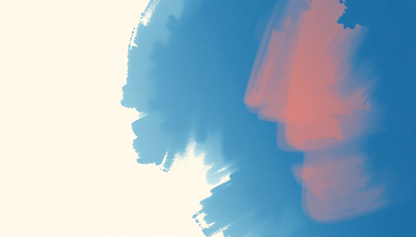 Fan-driven abstract illustration evoking the emotional arc of True Blue by boygenius