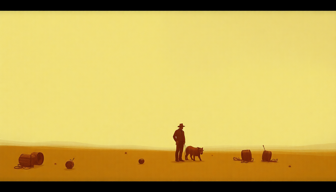 Fan-driven abstract illustration evoking the emotional arc of True Grit by Glen Campbell