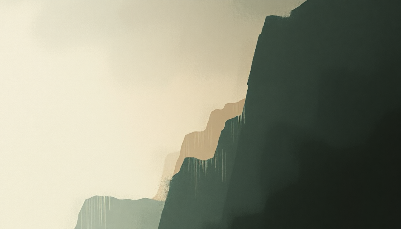 Fan-driven abstract illustration evoking the emotional arc of True Love Waits by Radiohead