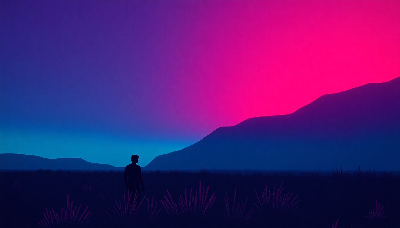 Fan-driven abstract illustration evoking the emotional arc of True Men Don't Kill Coyotes by Red Hot Chili Peppers