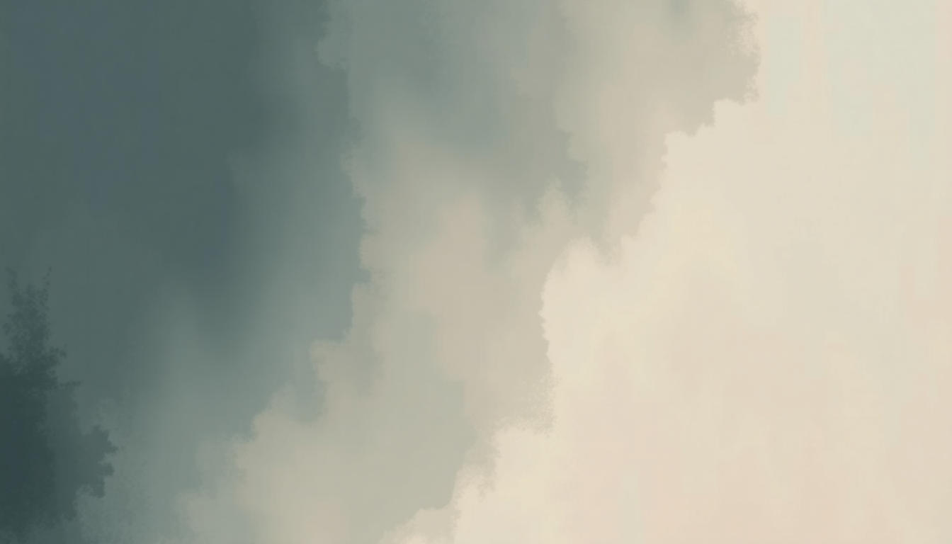 Fan-driven abstract illustration evoking the emotional arc of Tryin' to Get to Heaven by Bob Dylan